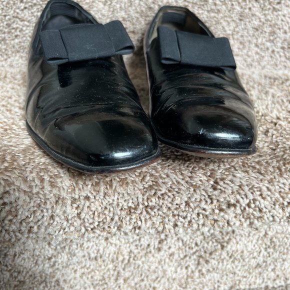 Carroll & Co Beverly Hills Men\'s Black Patent Leather Dress Slip On Shoes main image 4